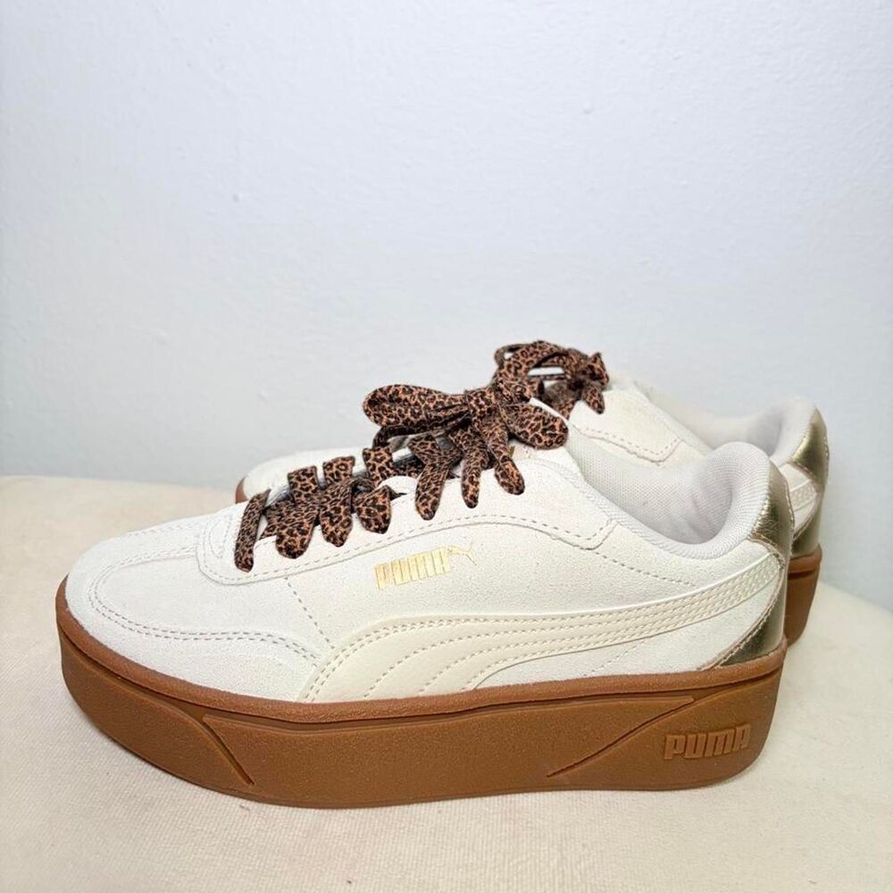 Puma Women's White and Cream Trainers